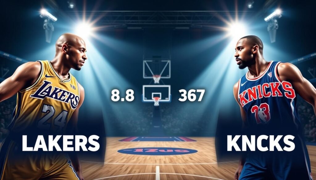 lakers vs knicks match player stats