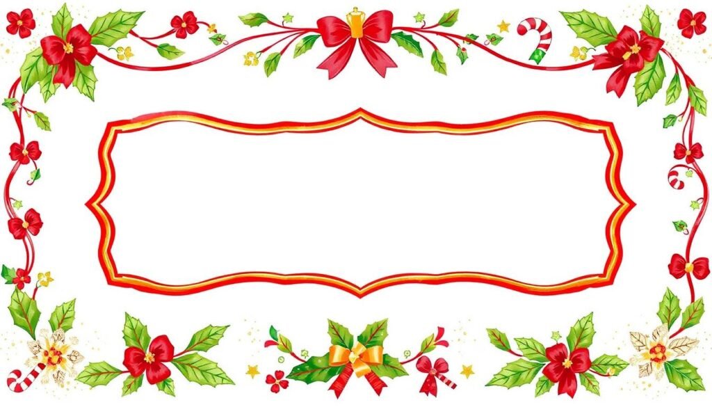 Christmas clipart borders decorative frames