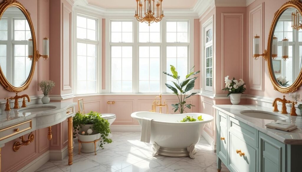 elegant color schemes in bathroom design